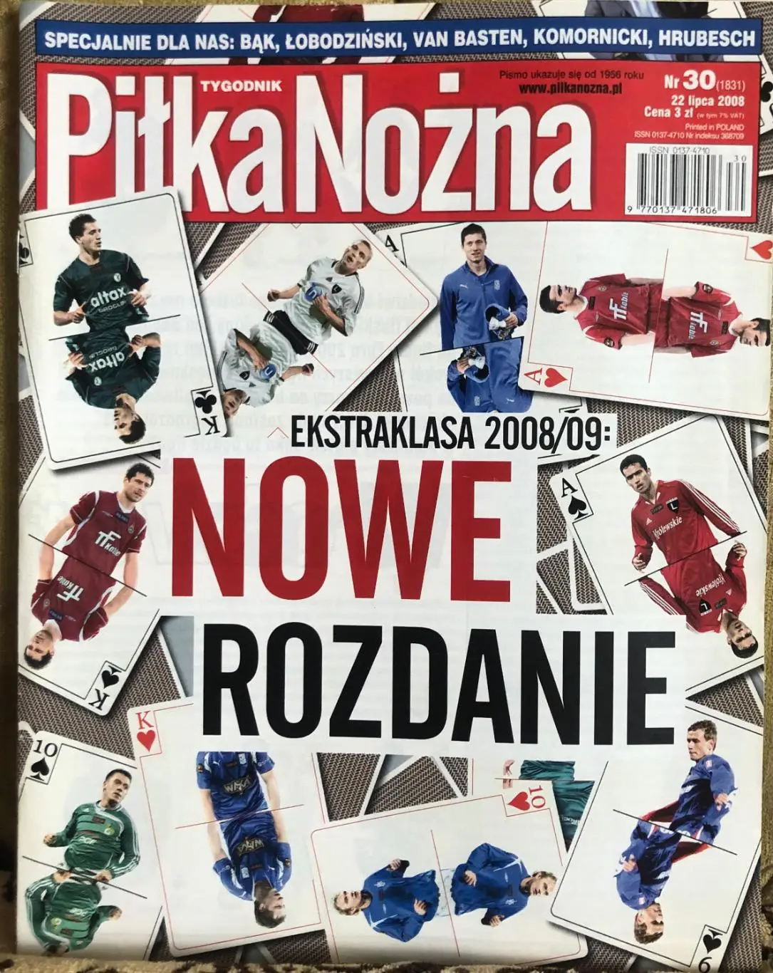 Журнал. Футбол Pilka Nozna N30/2008.Постер Вісла