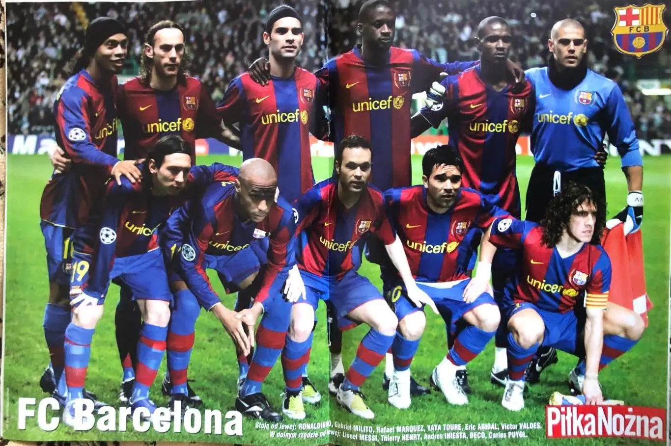 Журнал. Футбол Pilka Nozna N13/2008.Постер Барселона 1