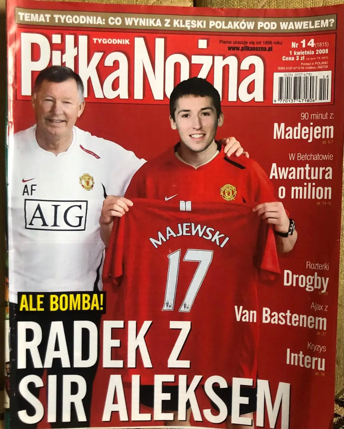 Журнал. Футбол Pilka Nozna N14/2008.Постер Нідерланди