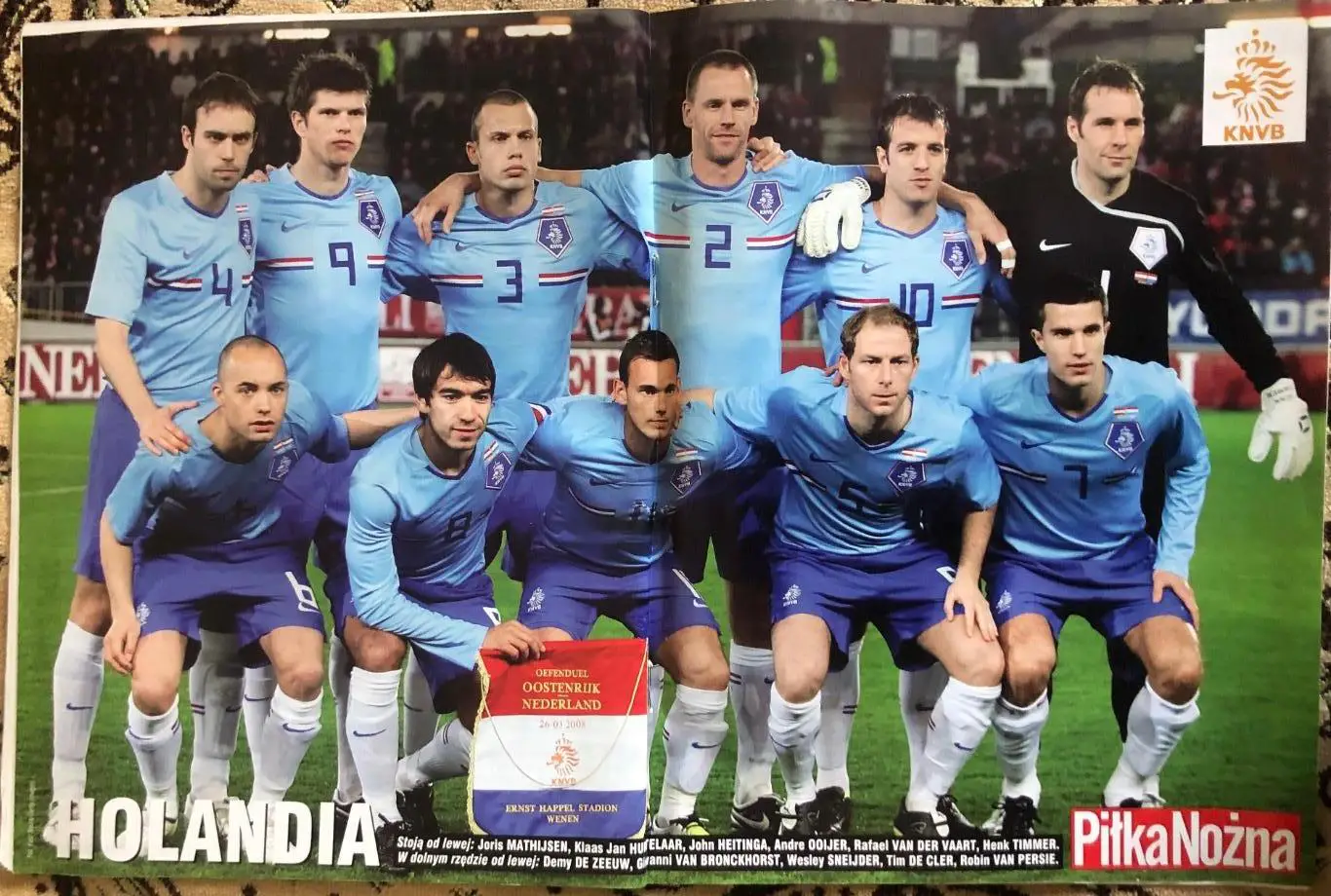 Журнал. Футбол Pilka Nozna N14/2008.Постер Нідерланди 1