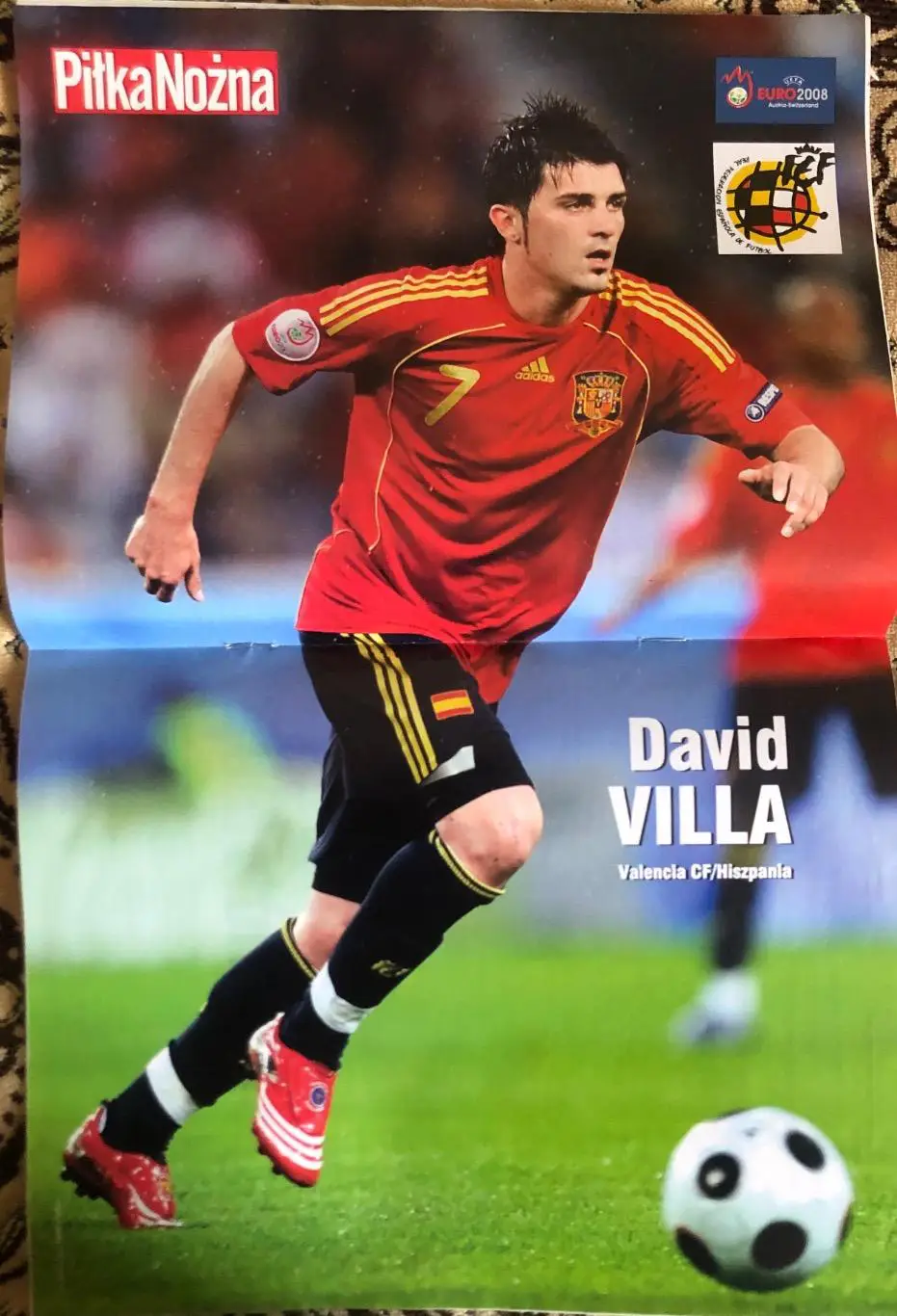 Журнал. Футбол Pilka Nozna N26/2008.Постер Вілья 1