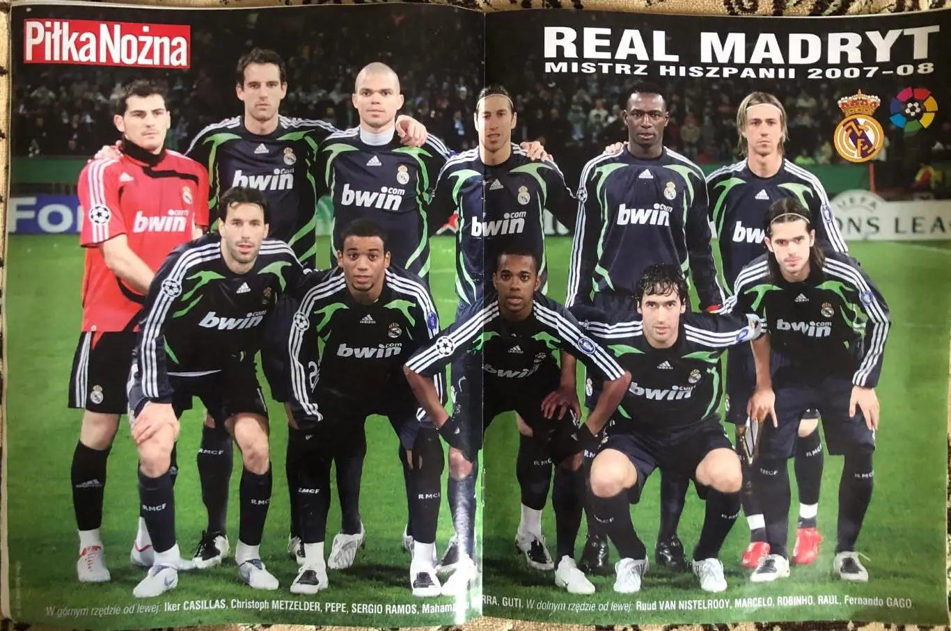 Журнал. Футбол Pilka Nozna N20/2008.Постер Реал 1