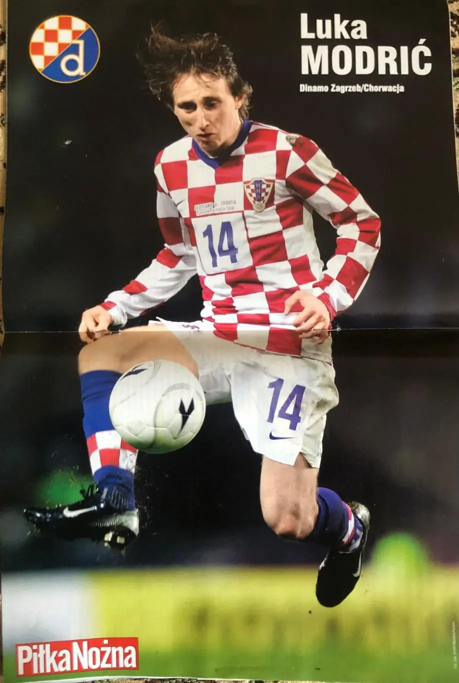 Журнал. Футбол Pilka Nozna N19/2008.Постер Модріч 1