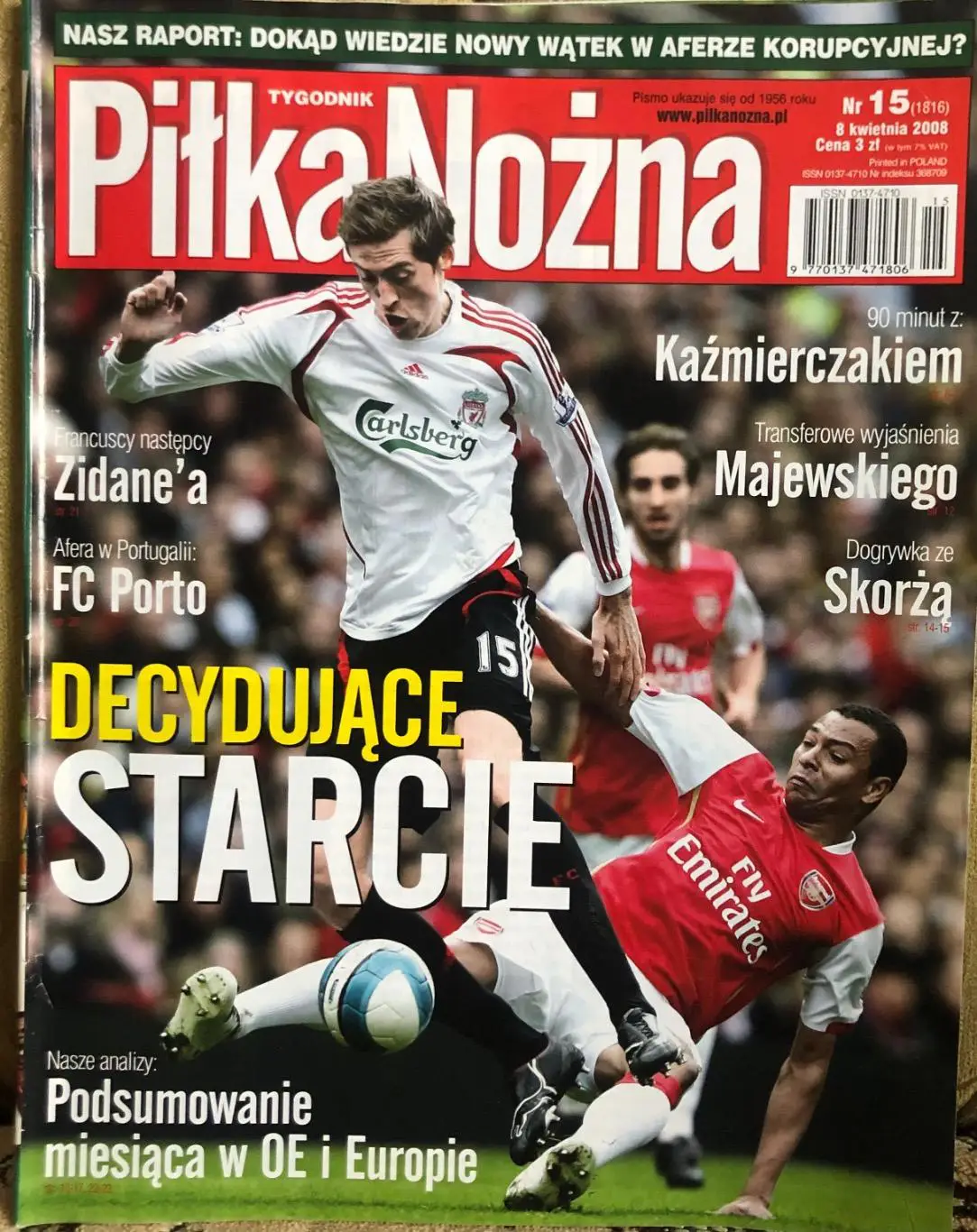 Журнал. Футбол Pilka Nozna N15/2008.Постер Насрі