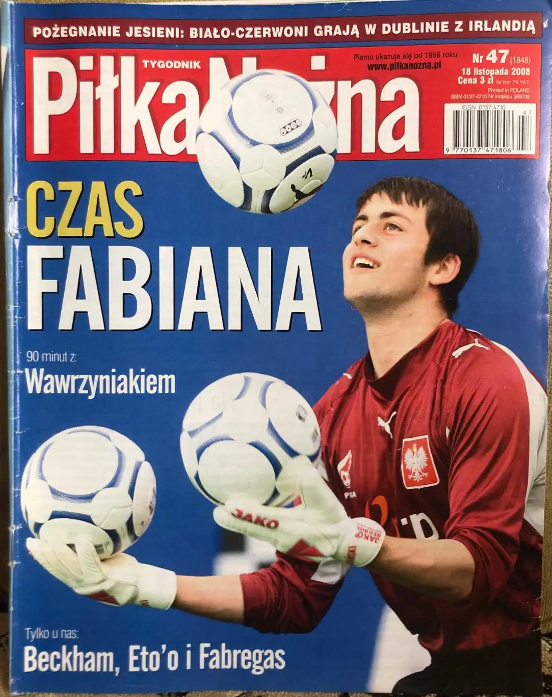 Журнал. Футбол Pilka Nozna N47/2008.Постер Ето О