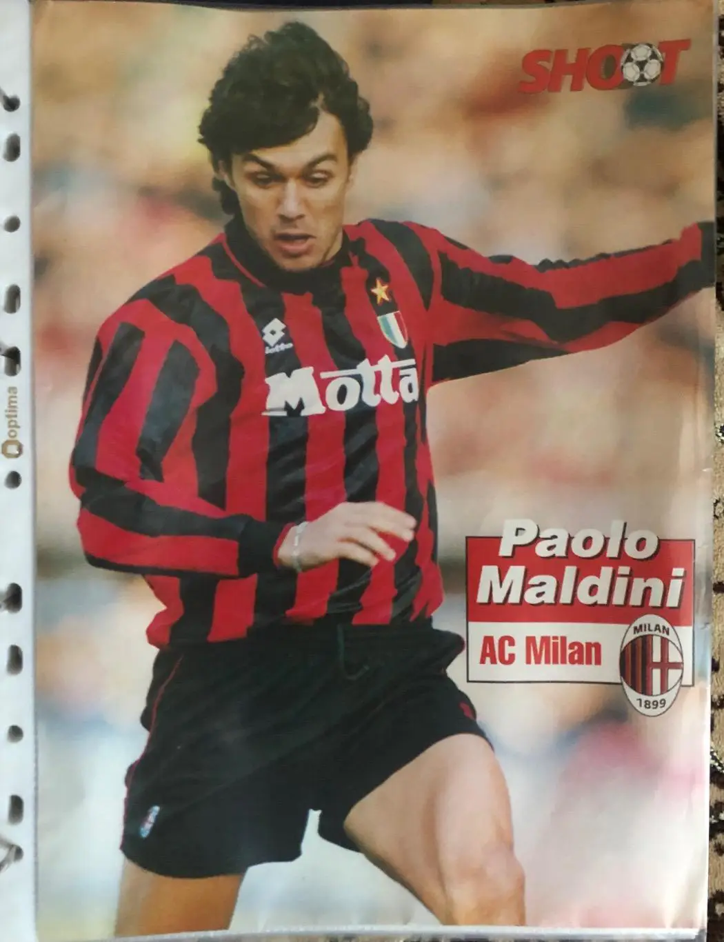 Футбол. Постер Мальдіні