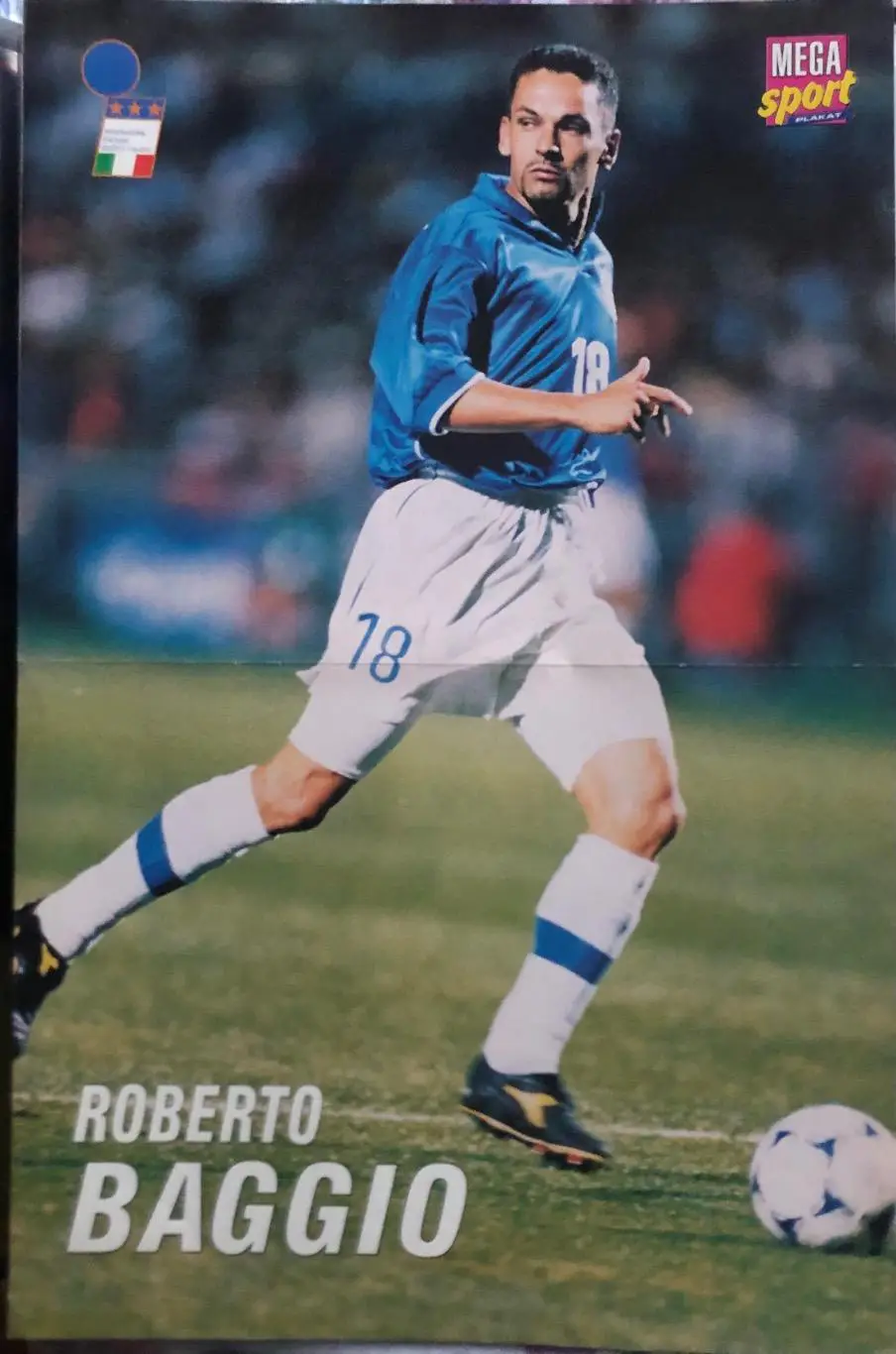 Футбол. Постер Баджо