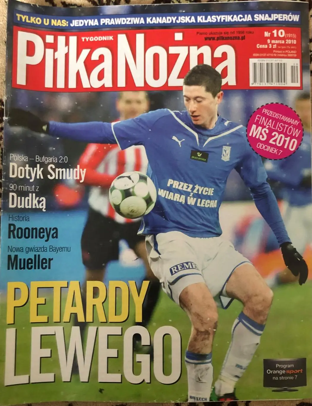Журнал. Футбол Pilka Nozna N10/2010 Постер Польща