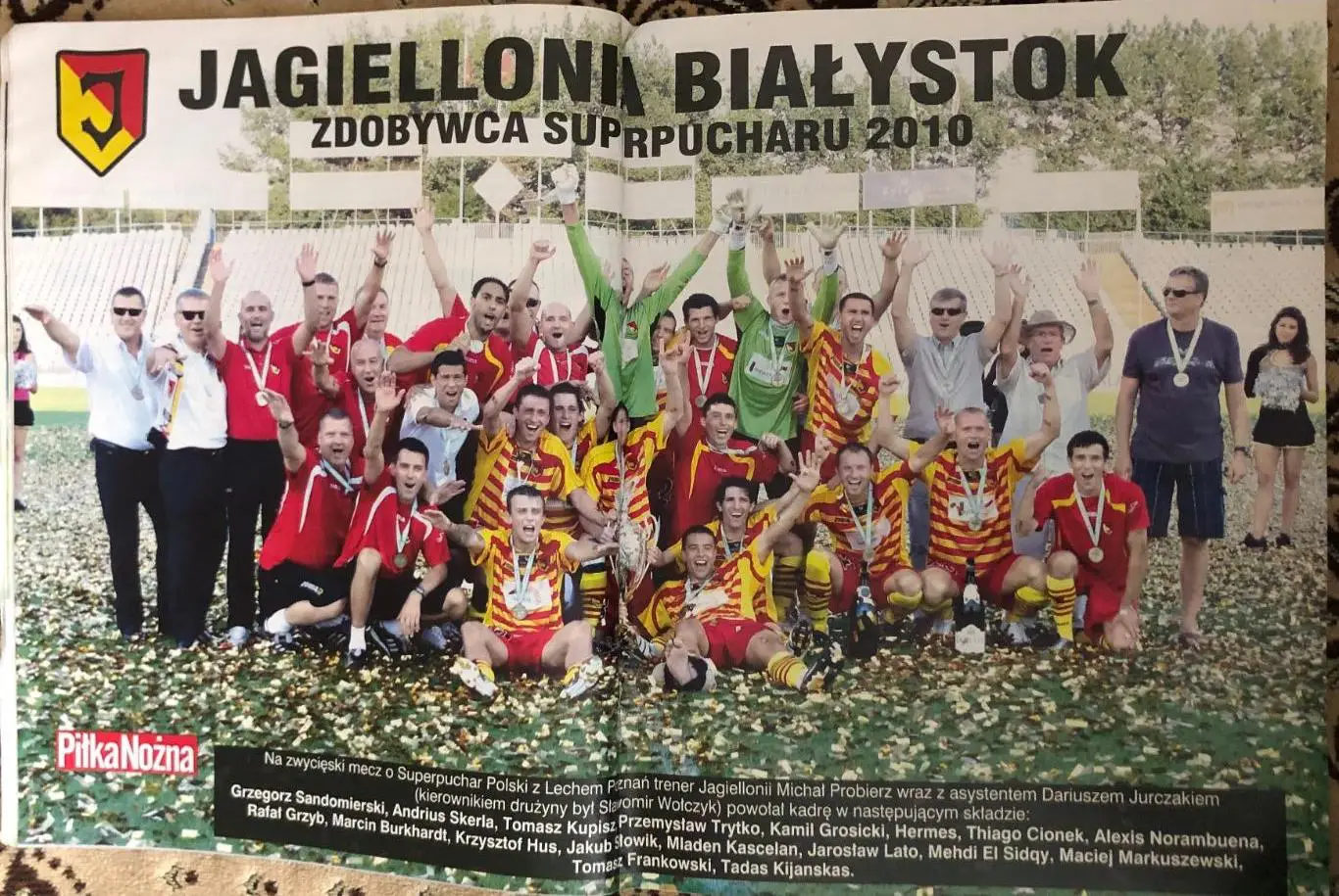 Журнал. Футбол Pilka Nozna N31/2010 Постер Ягеллонія 1