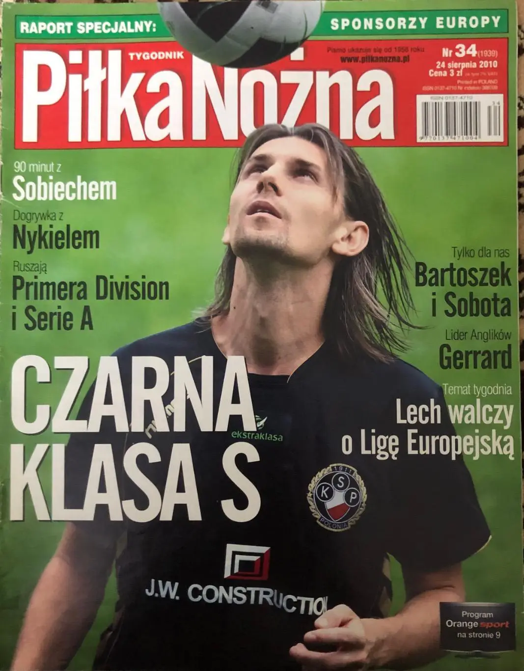 Журнал. Футбол Pilka Nozna N34/2010 Постер Форлан