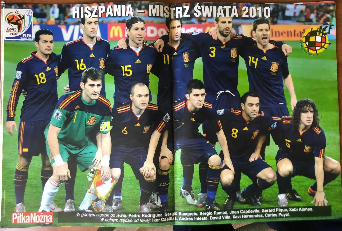 Журнал. Футбол Pilka Nozna N28/2010 Постер Іспанія 1