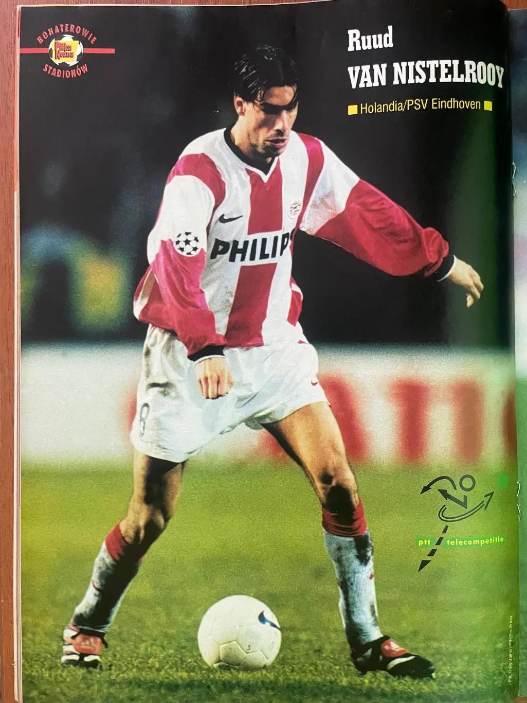 Журнал. Футбол Pilka Nozna N17/1999 Постер Ван Ністелрой,Дельвеккіо,Лампард. 2