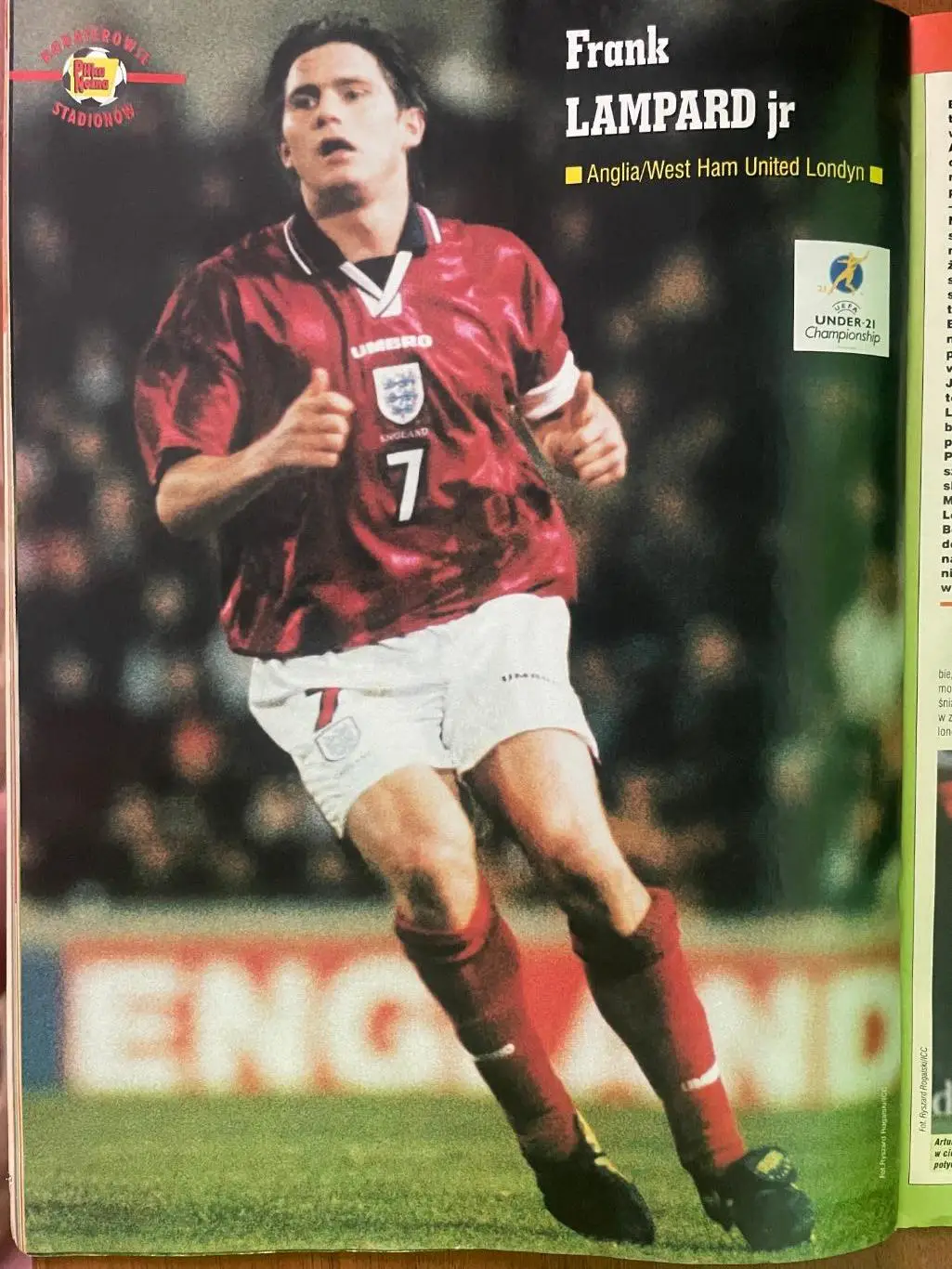 Журнал. Футбол Pilka Nozna N17/1999 Постер Ван Ністелрой,Дельвеккіо,Лампард. 3