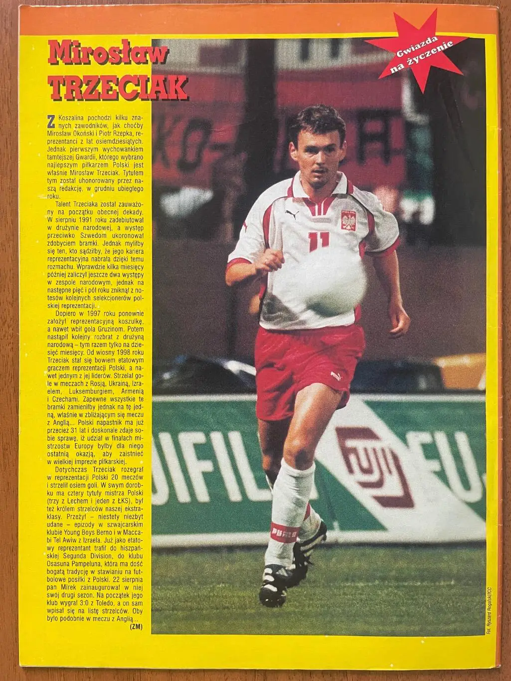 Журнал. Футбол Pilka Nozna N35/1999 Постер Клос,Тшецяк. 1