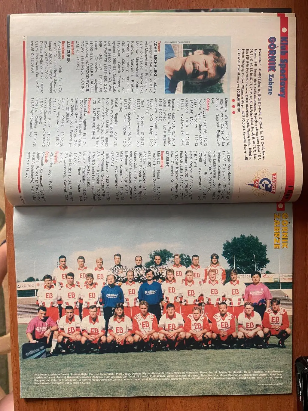 Журнал. Футбол Pilka Nozna Спецвидання Ліга Польська N1/1995 Постери. 1