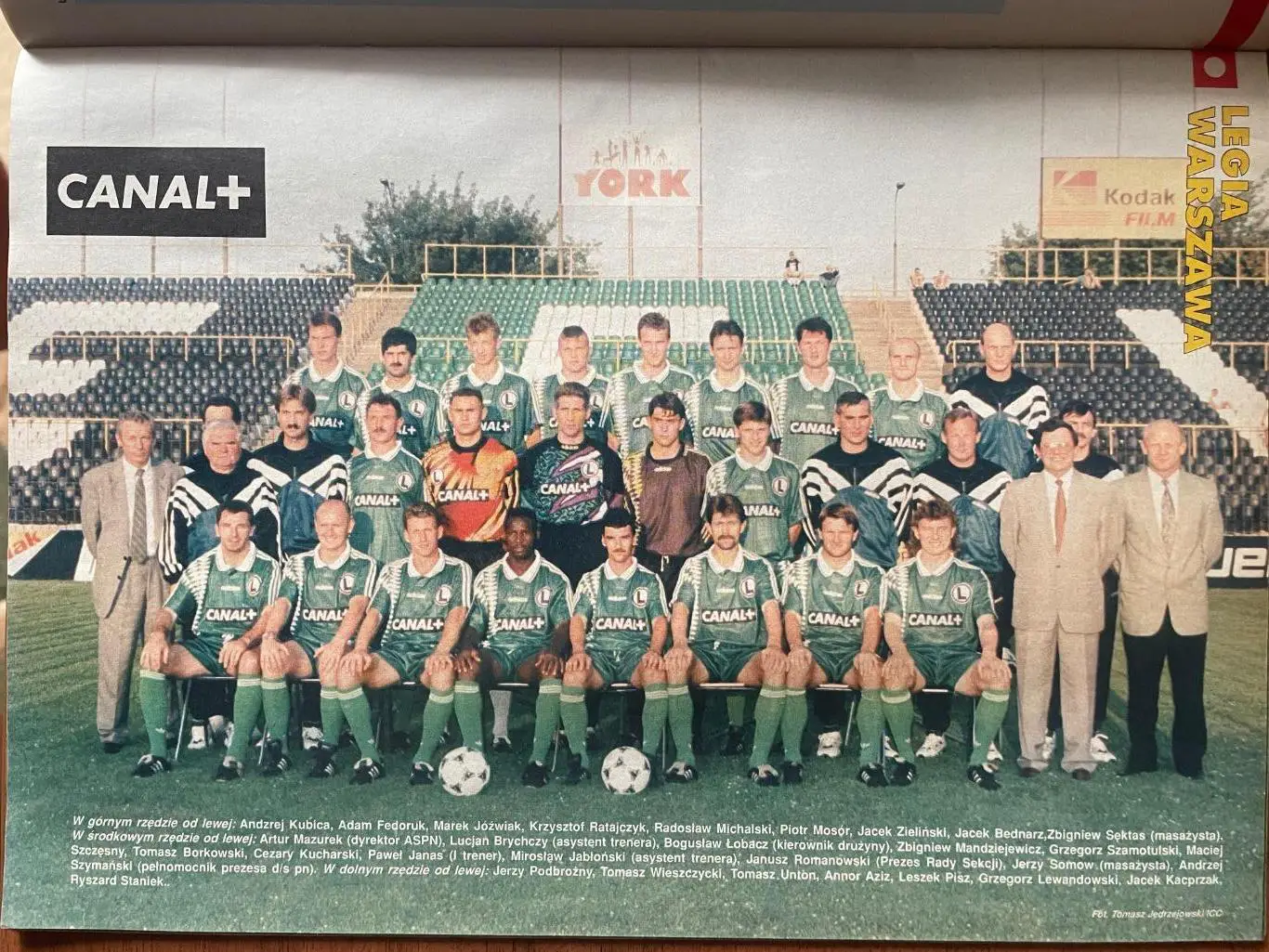 Журнал. Футбол Pilka Nozna Спецвидання Ліга Польська N1/1995 Постери. 3