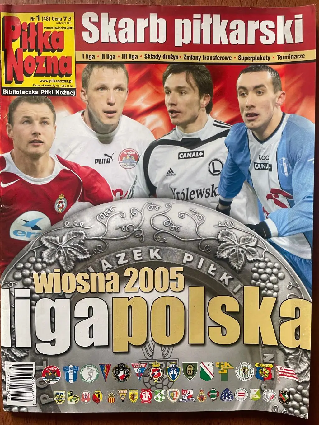 Журнал. Футбол Pilka Nozna Спецвидання Ліга Польська N1/2005 Постери.