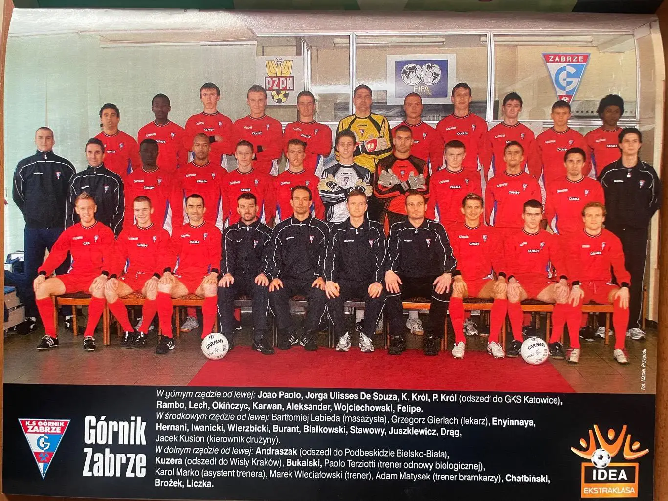 Журнал. Футбол Pilka Nozna Спецвидання Ліга Польська N1/2005 Постери. 4