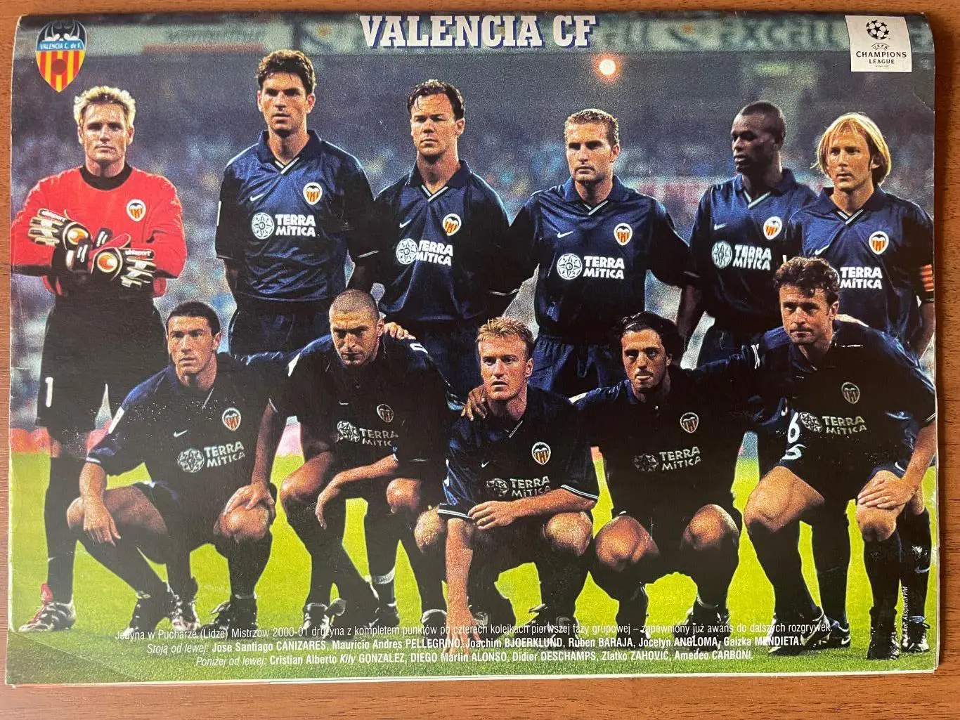 Журнал. Футбол Pilka Nozna N43/ 2000.Постер Валенсія,Діда,Дудек. 1