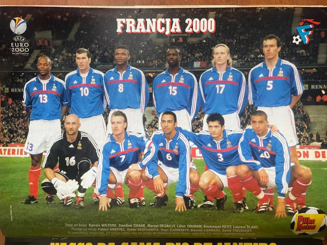 Журнал. Футбол Pilka Nozna N10/ 2000.Постер Франція,Васко Да Гама. 2