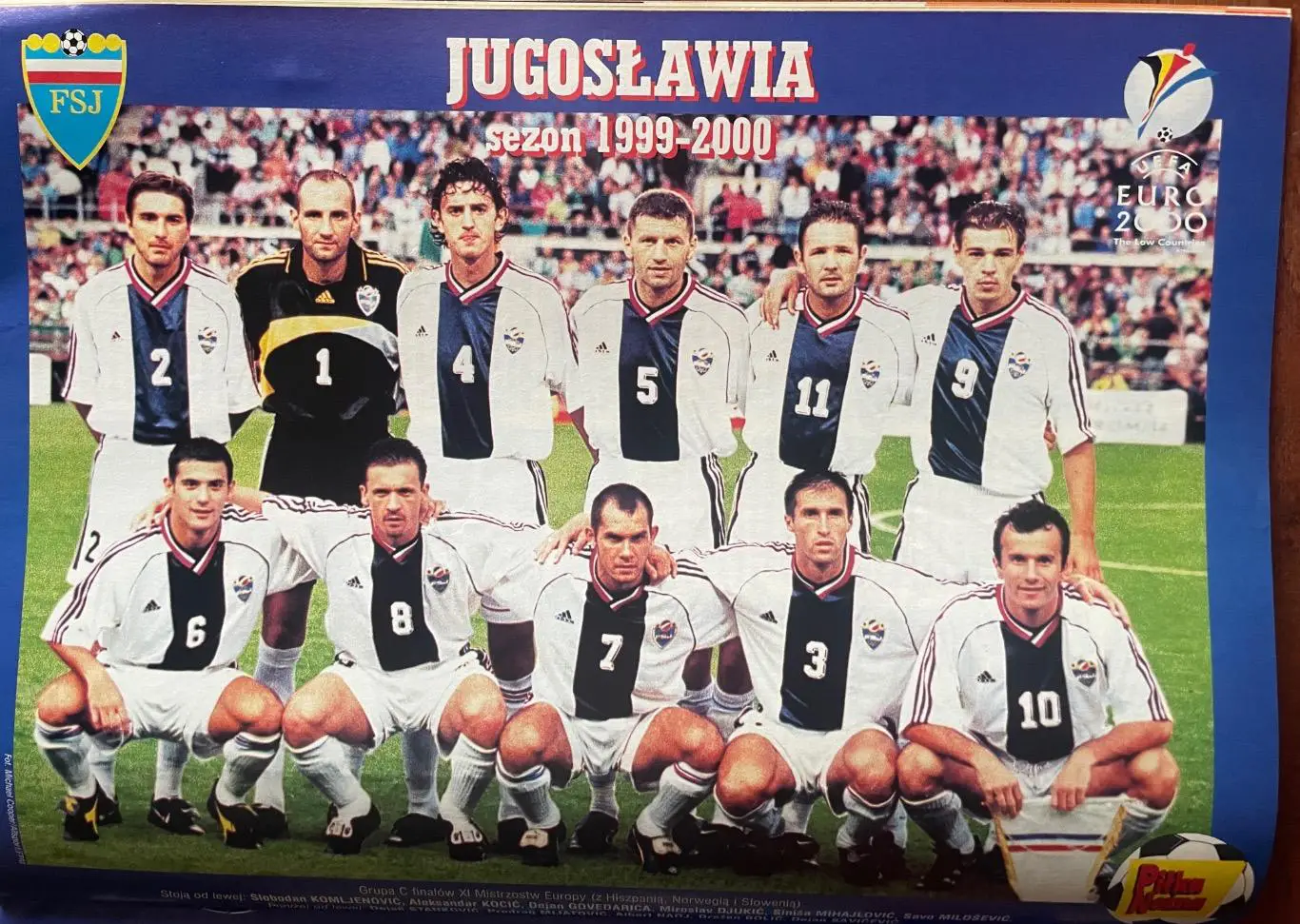 Журнал. Футбол Pilka Nozna N4/ 2000.Постер Русенборг,Глазго Рейндж.,Югославія. 3