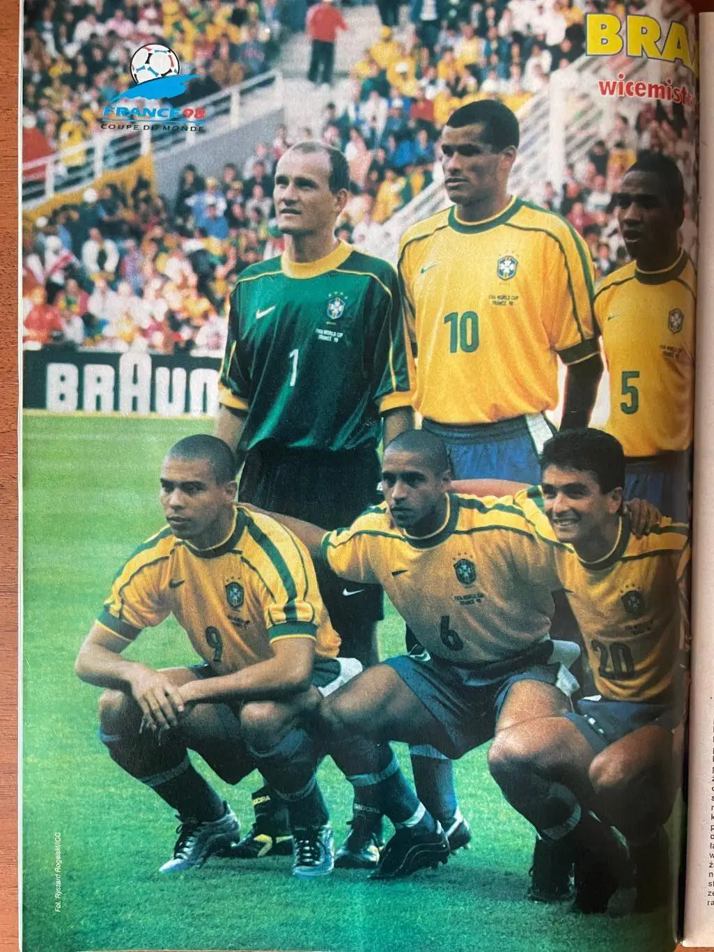 Журнал. Футбол Pilka Nozna N50/1998 Постер Бразилія,Каннаваро,Де Ла Пенья. 4