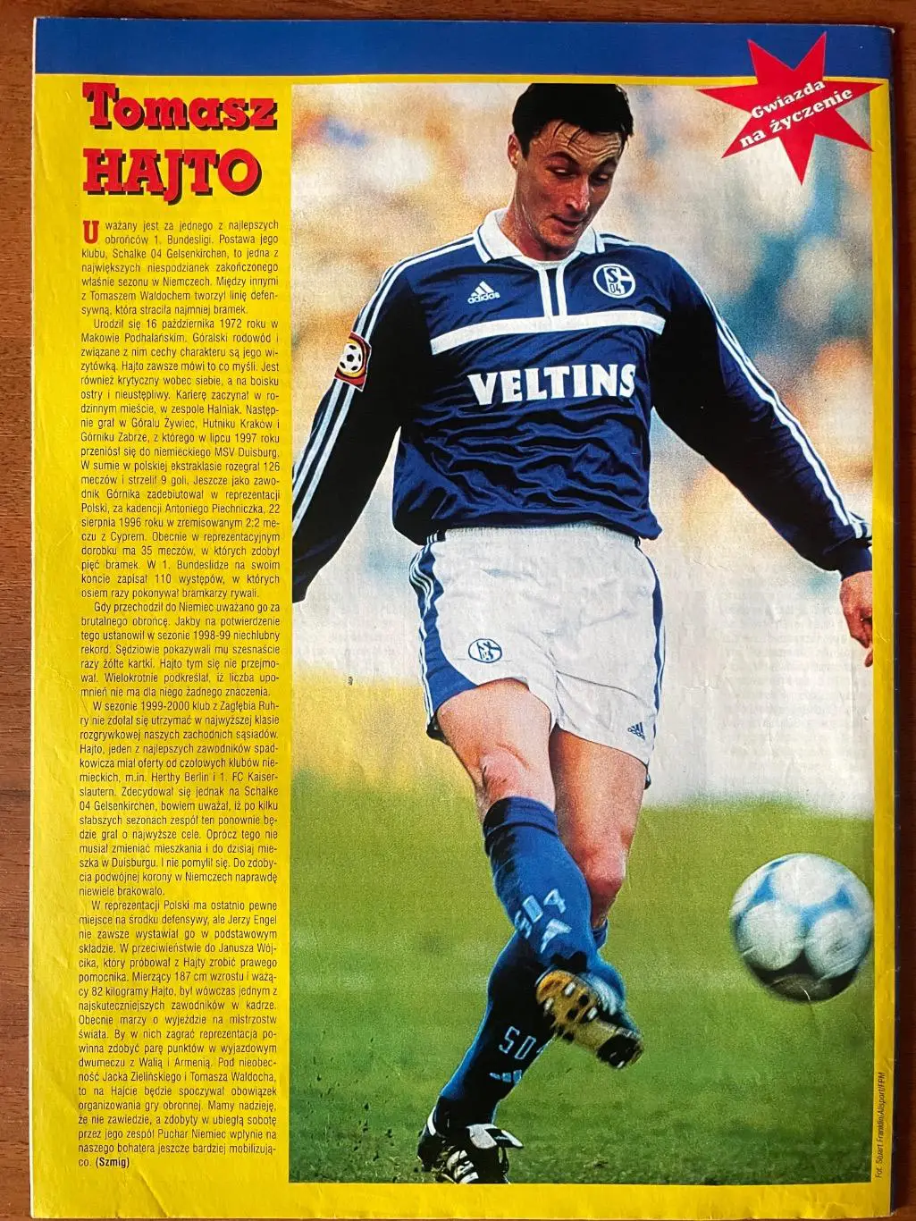 Журнал. Футбол Pilka Nozna N21/2001.Постер Ліверпуль,Хайто. 2