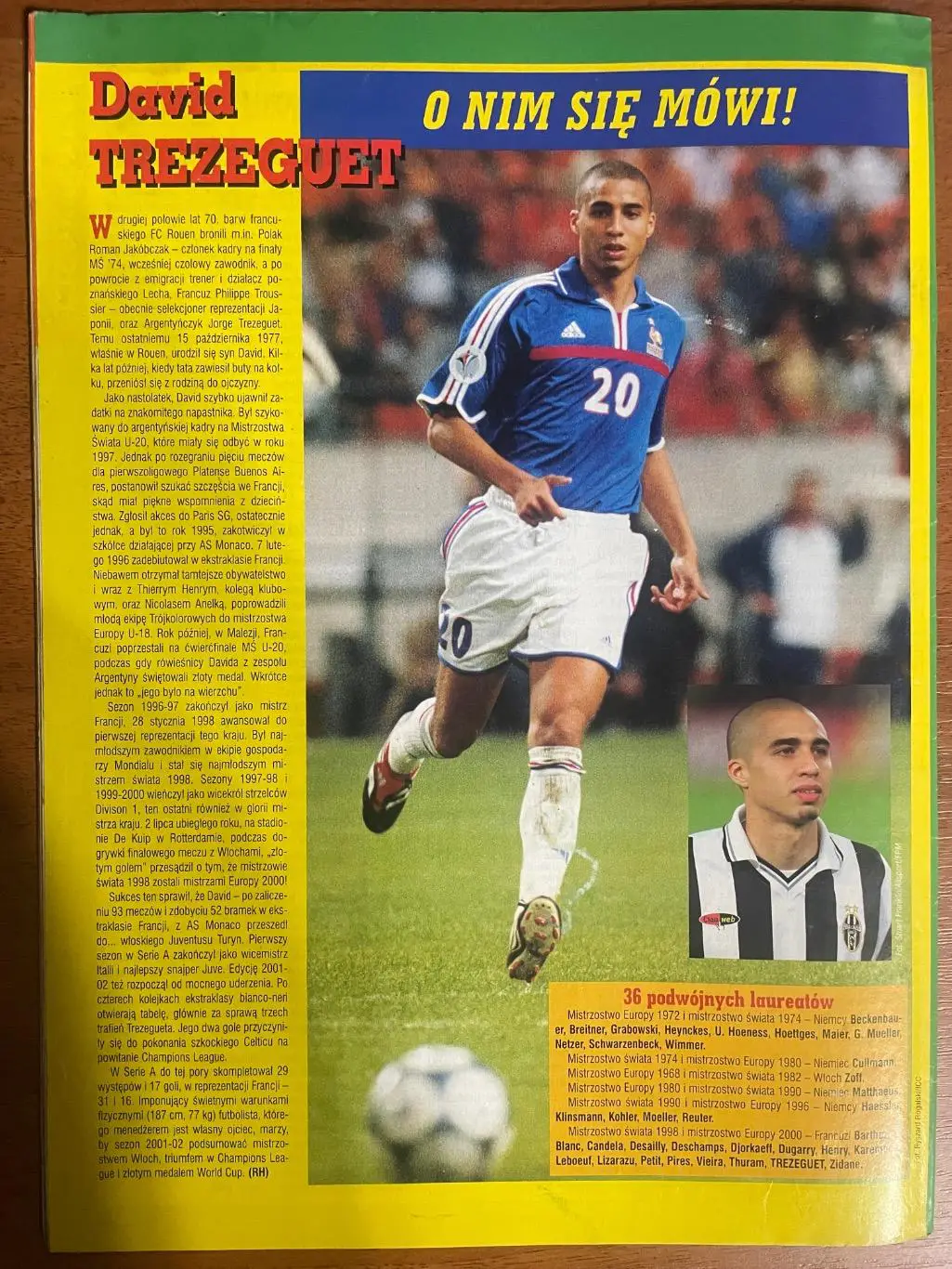 Журнал. Футбол Pilka Nozna N39/2001.Постер Баварія,Панатинаікос,Жевлаков . 4