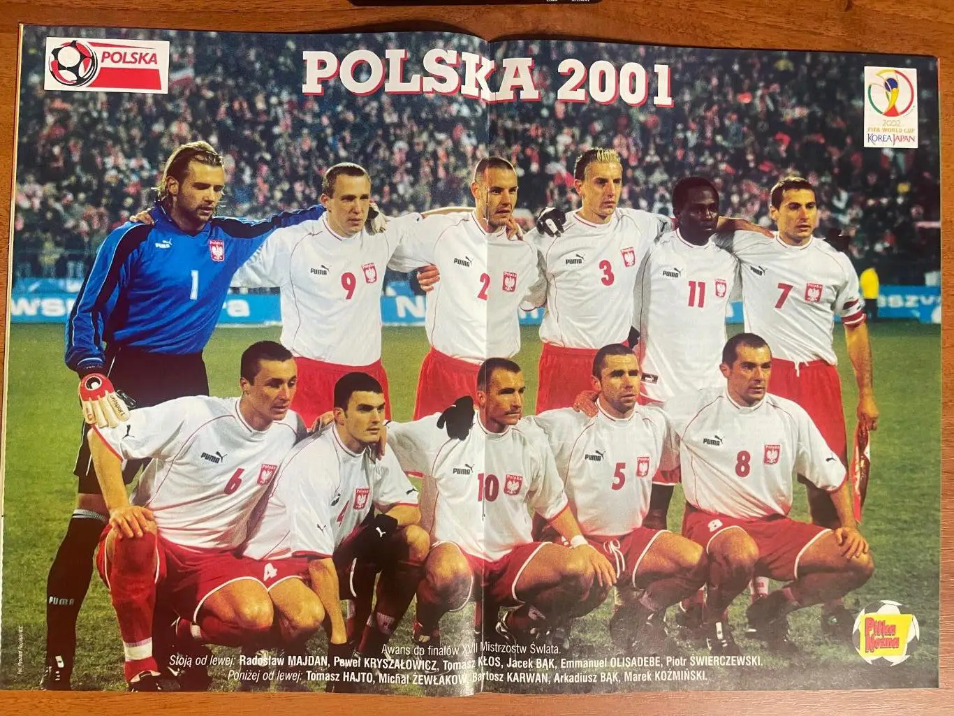 Журнал. Футбол Pilka Nozna N49/2001.Постер Польща,Хайто. 1
