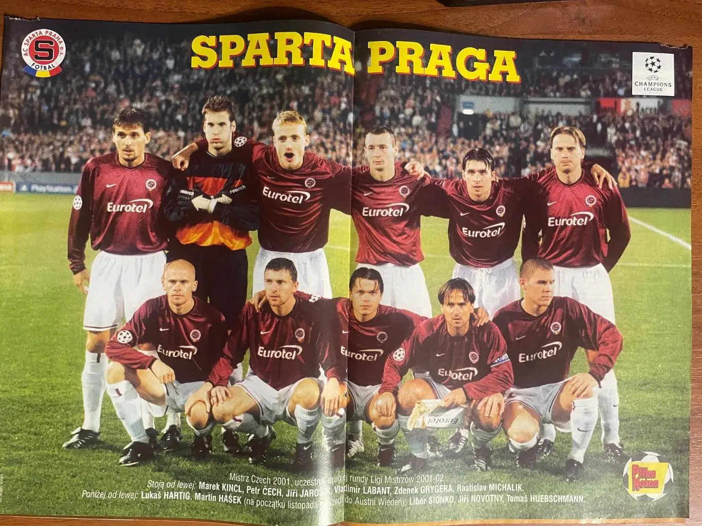Журнал. Футбол Pilka Nozna N47/2001.Постер Спарта. 1