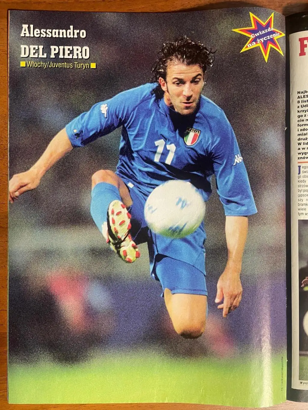 Журнал. Футбол Pilka Nozna N45/2001.Постер Дель Пьєро,Інтер. 1