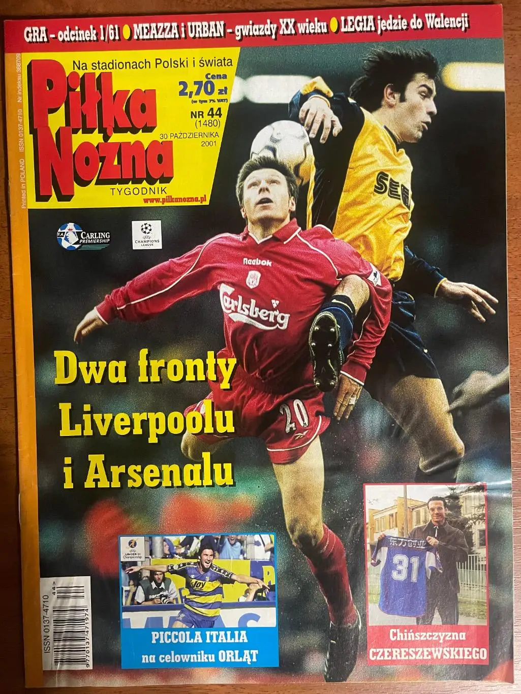 Журнал. Футбол Pilka Nozna N44/2001.Постер Депортиво.