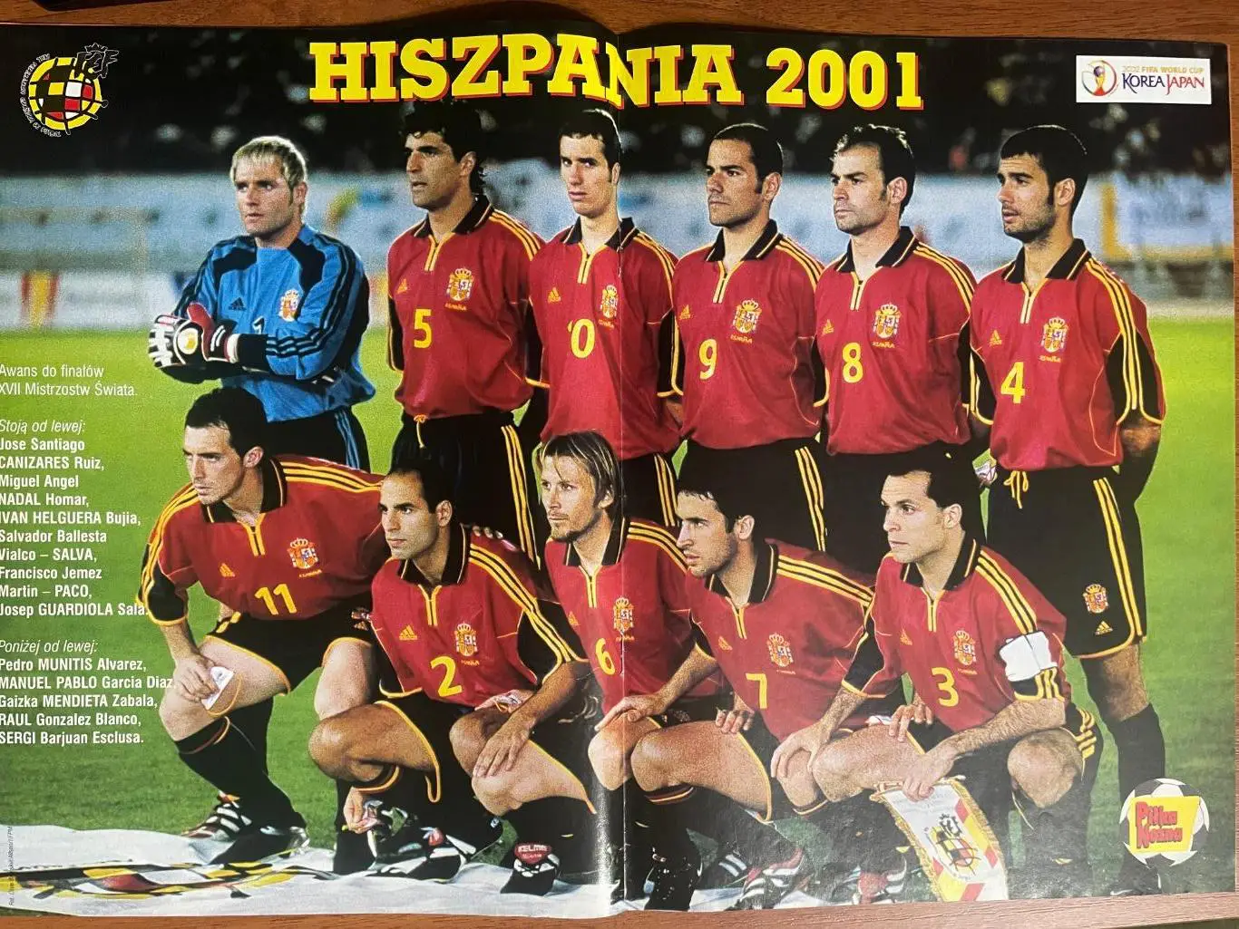 Журнал. Футбол Pilka Nozna N40/2001.Постер Іспанія,Олісадебе. 1