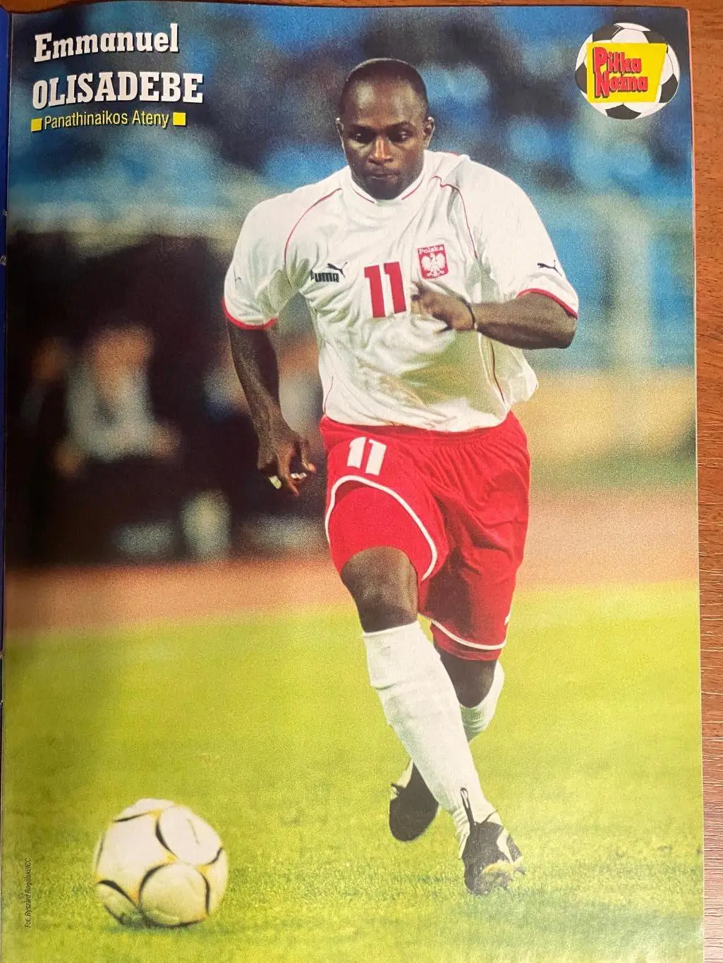 Журнал. Футбол Pilka Nozna N40/2001.Постер Іспанія,Олісадебе. 2