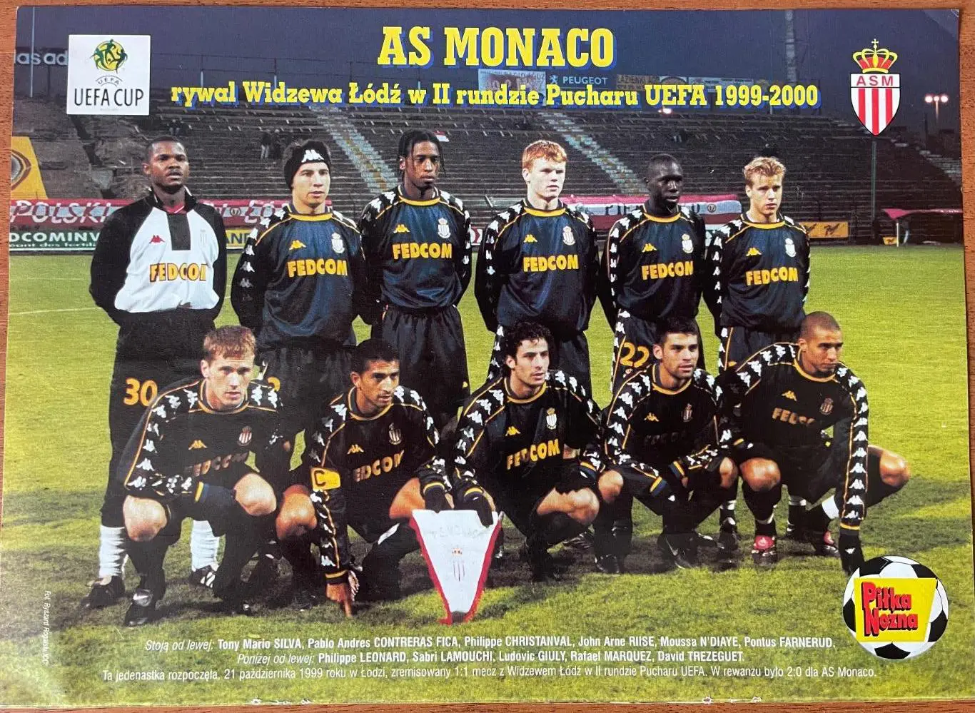 Постер з журнала Pilka Nozna Монако