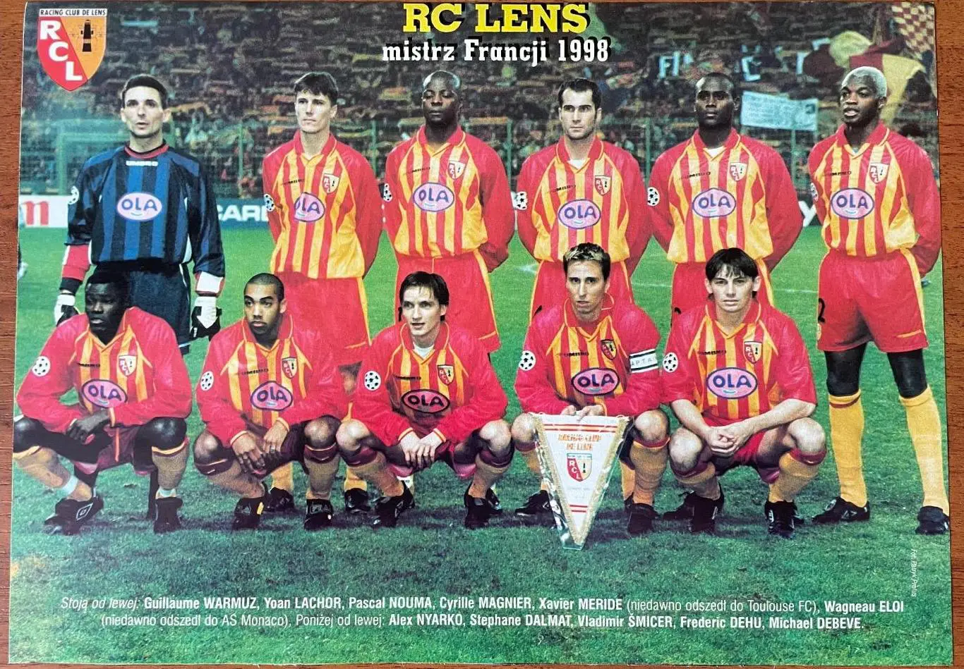 Постер з журнала Pilka Nozna Двосторонній Ланс,Люндберг