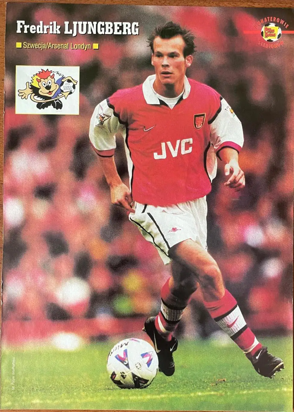 Постер з журнала Pilka Nozna Двосторонній Ланс,Люндберг 1