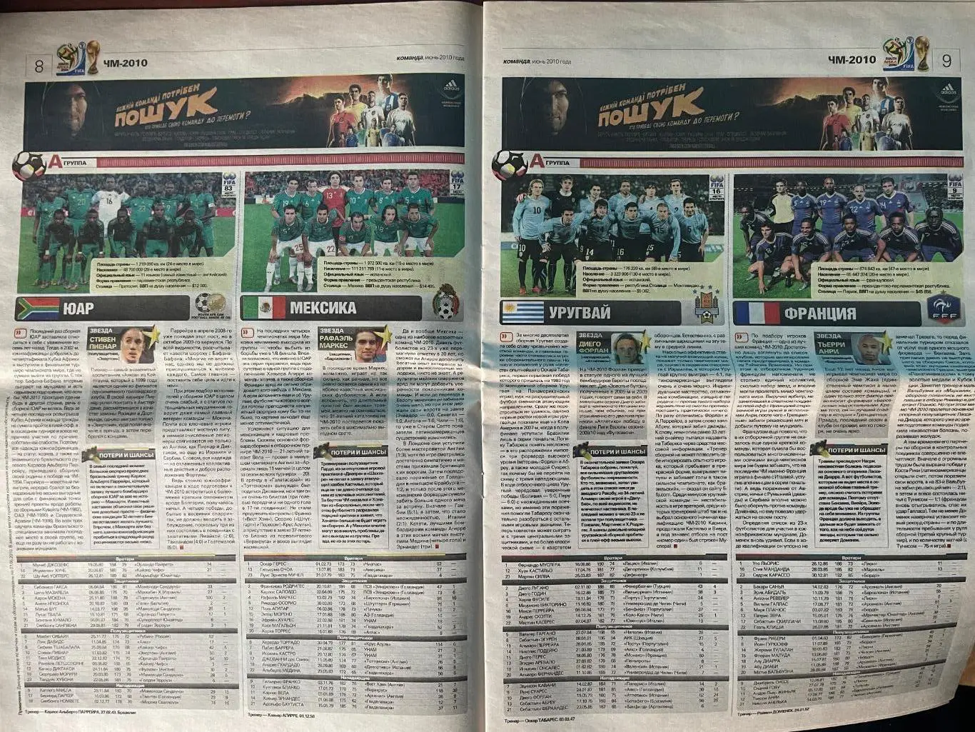 Газета Команда N7/2010.Чемпіонат світу.Спецвипуск. 1