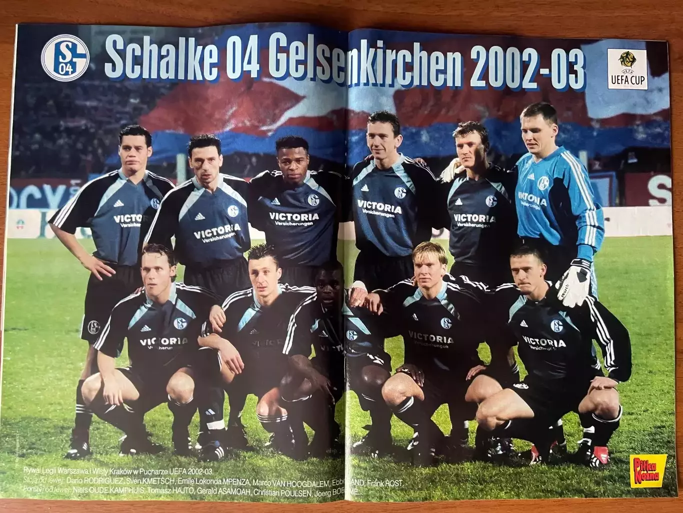 Журнал. Футбол Pilka Nozna N50/ 2002.Постер Шальке,Кацзоровскі. 1