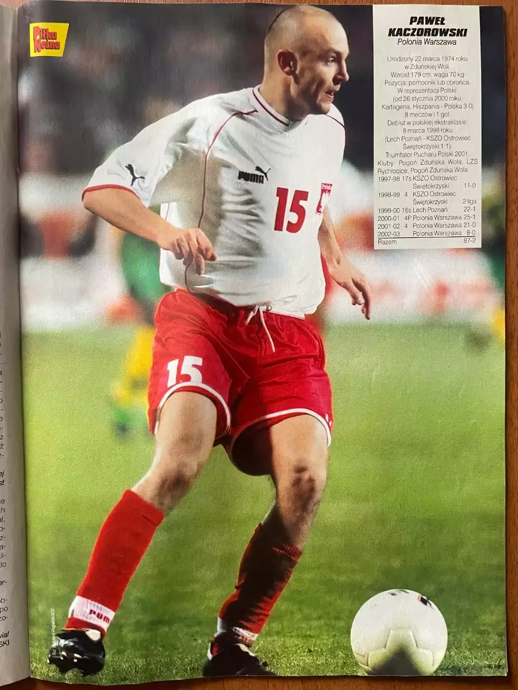 Журнал. Футбол Pilka Nozna N50/ 2002.Постер Шальке,Кацзоровскі. 2