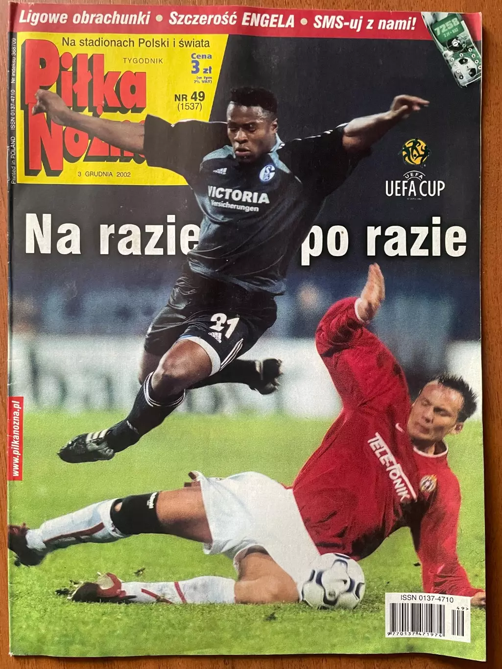 Журнал. Футбол Pilka Nozna N49/ 2002.Постер Уельс,Васілевскі.