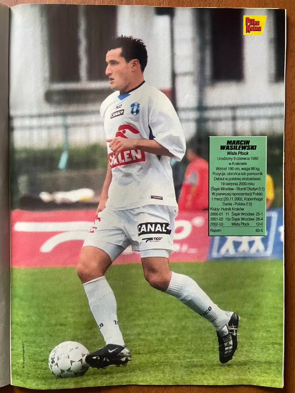 Журнал. Футбол Pilka Nozna N49/ 2002.Постер Уельс,Васілевскі. 2