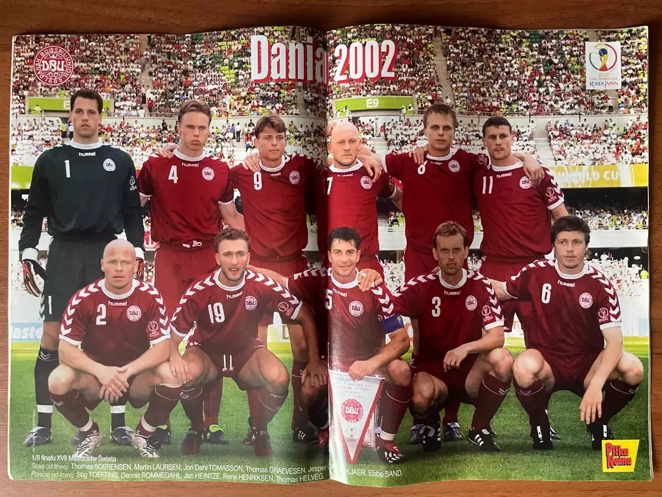 Журнал. Футбол Pilka Nozna N46/ 2002.Постер Данія,Мадей. 1