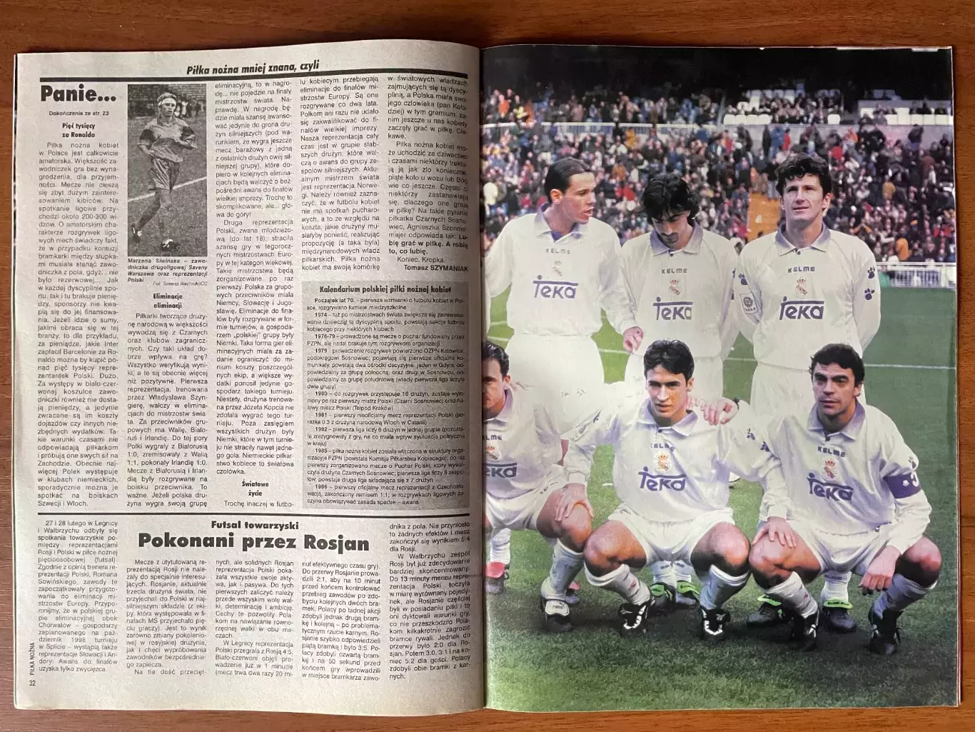 Журнал. Футбол Pilka Nozna N10/ 1998.Постер Реал,Погонь,Хелмер. 3