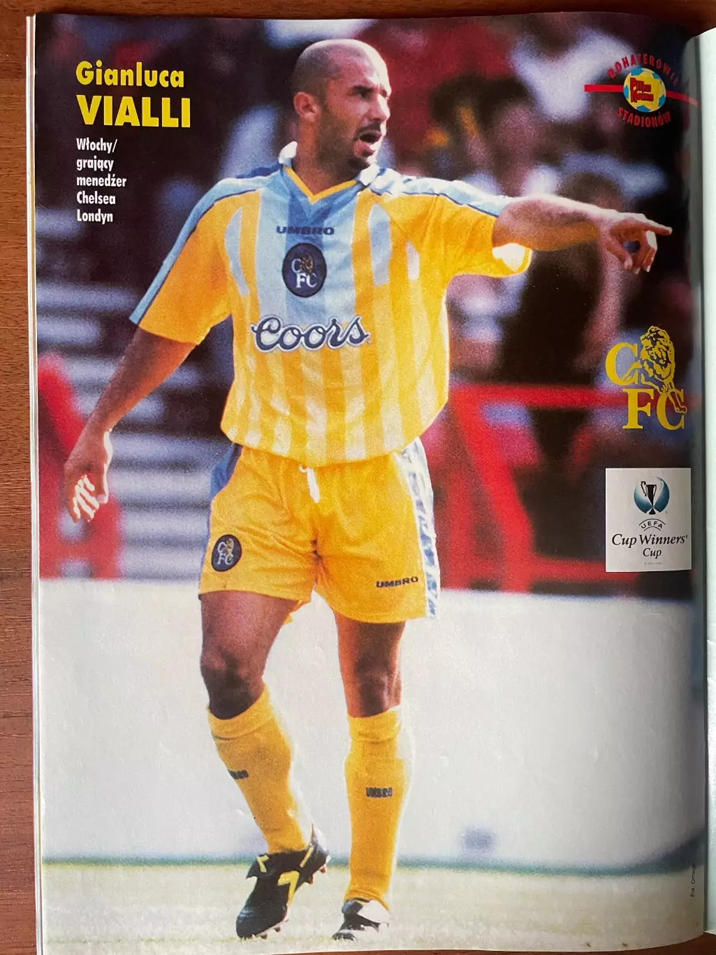 Журнал. Футбол Pilka Nozna N11/ 1998.Постер Бабангіда,Віаллі,Полонія.. 1