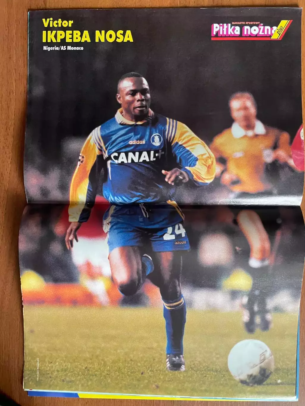 Журнал. Футбол Pilka Nozna Plus N5/ 1998.Постер Бразилія,Роналдо,Бекхем,Камінеро 3