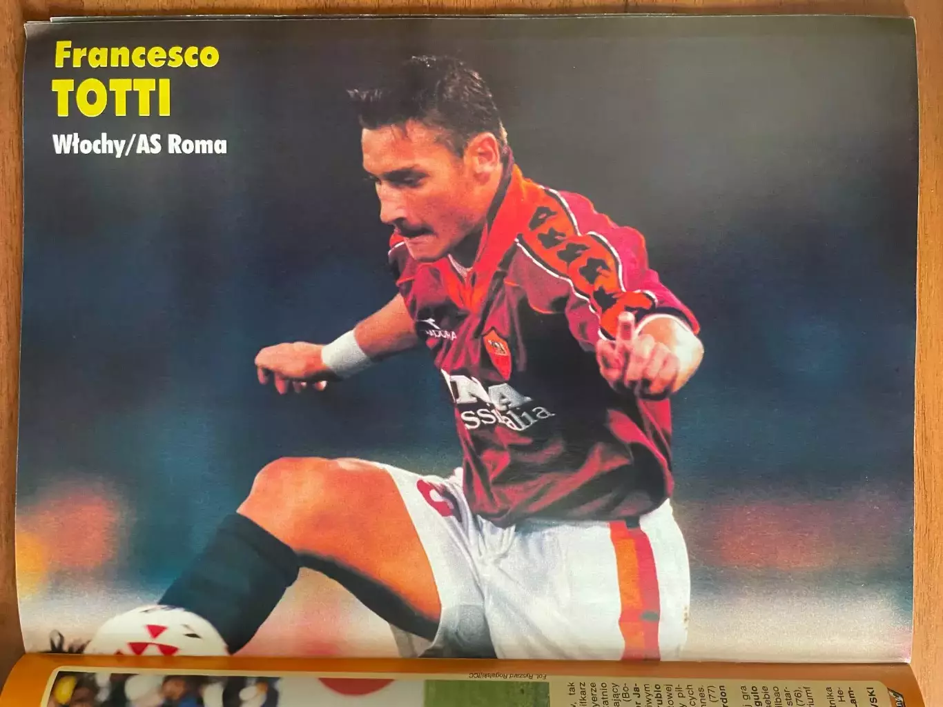 Журнал. Футбол Pilka Nozna Plus N1/ 1998.Постер Баджо,Тотті,Бартез,Зідан... 4