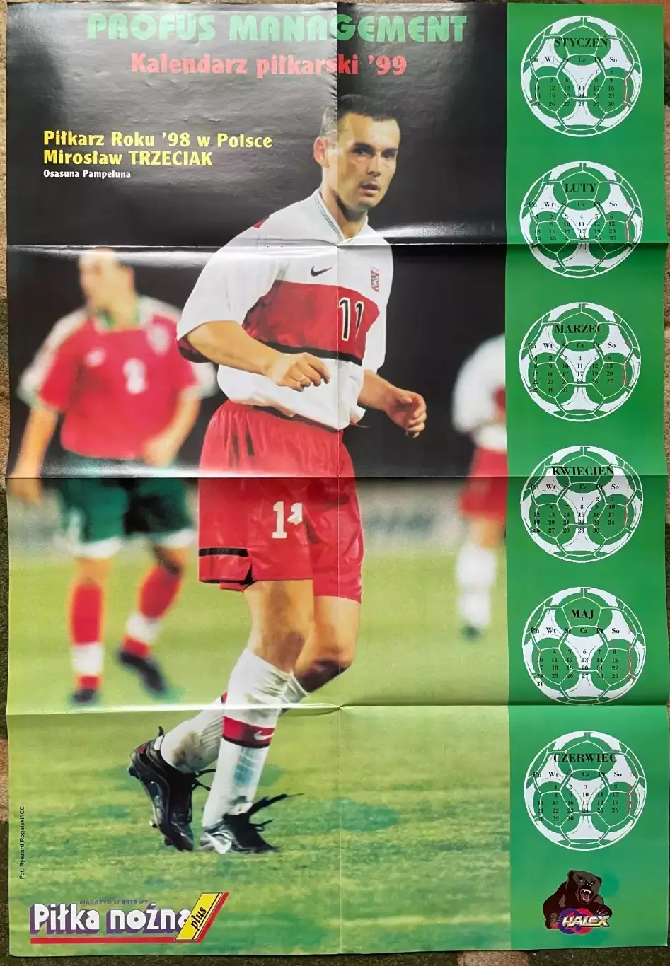 Журнал. Футбол Pilka Nozna Plus N1/ 1998.Постер Баджо,Тотті,Бартез,Зідан... 7