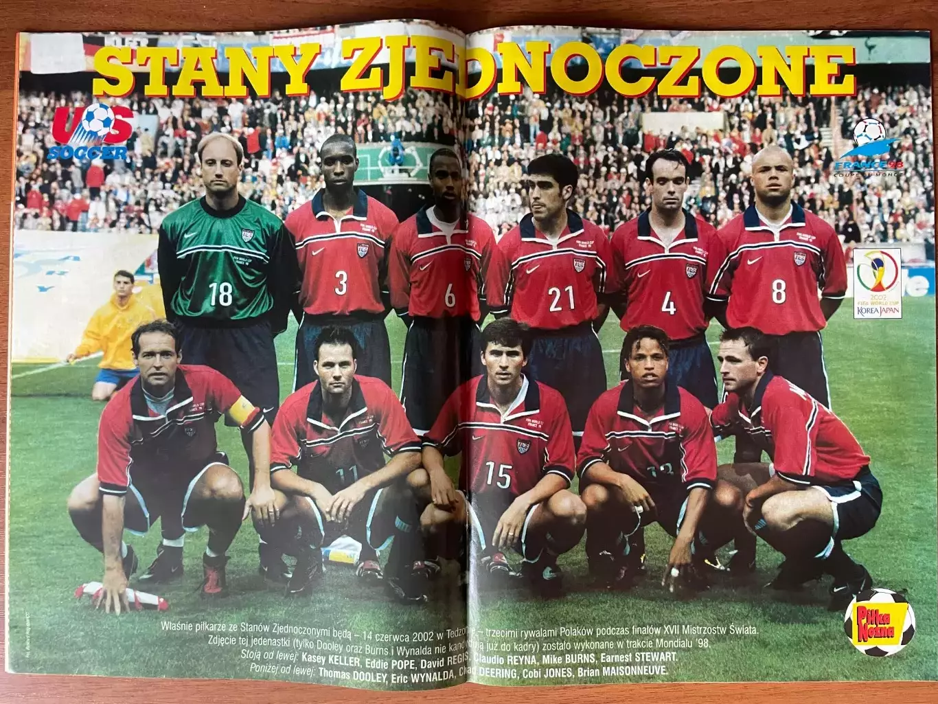 Журнал. Футбол Pilka Nozna N3/ 2002.Постер США,Жевлаков. 1