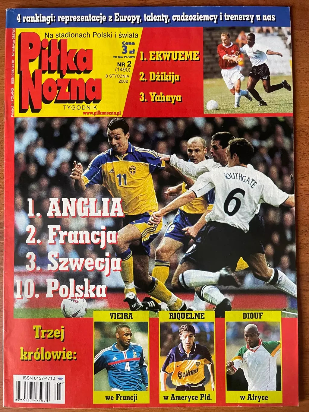 Журнал. Футбол Pilka Nozna N2/ 2002.Постер Німеччина.